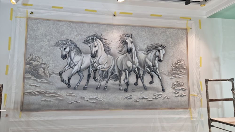 Художник, рассом, барелеф 3д. Роспись. Дизайн. Rassom, xudojnik, 3d