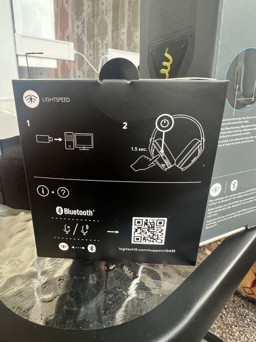 LogitechG435 слушалки - нови