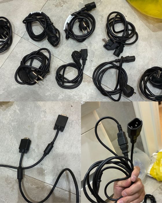 Набор кабелей: сетевые шнуры питания, HDMI, аудио/видео