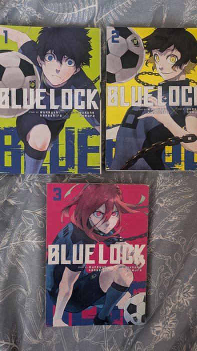 Манга Blue Lock (3 тома) | English | Б/У, почти как новые