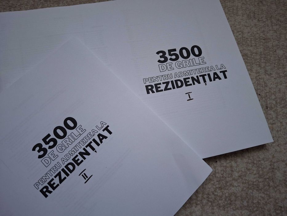 Cărți cu întrebări pt examenul de Rezidențiat