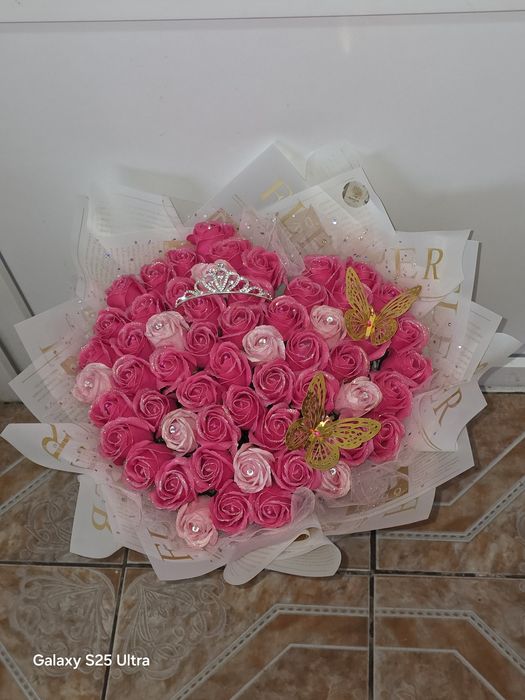 Buchet Pink roses 58