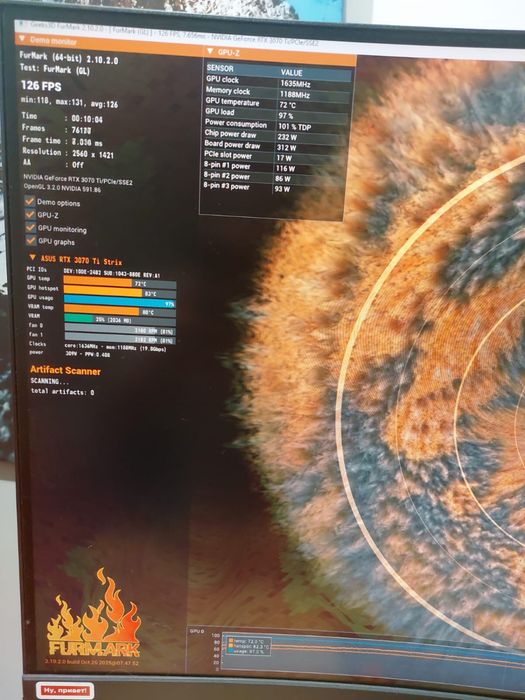 Видео карта RTX 3070TI