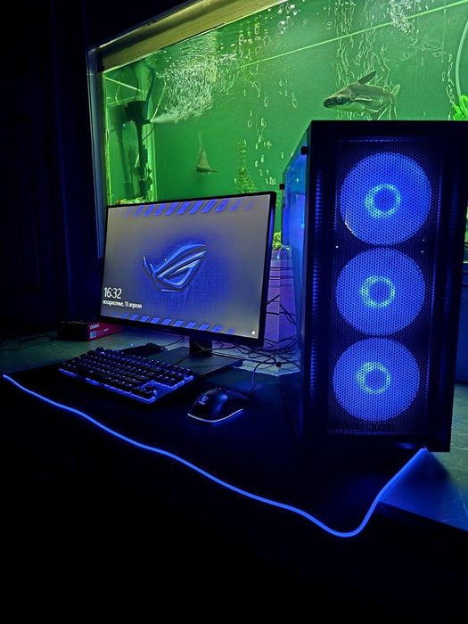 Продается игрой компьютер i5 12400f RTX 3060 SSD монитор 24