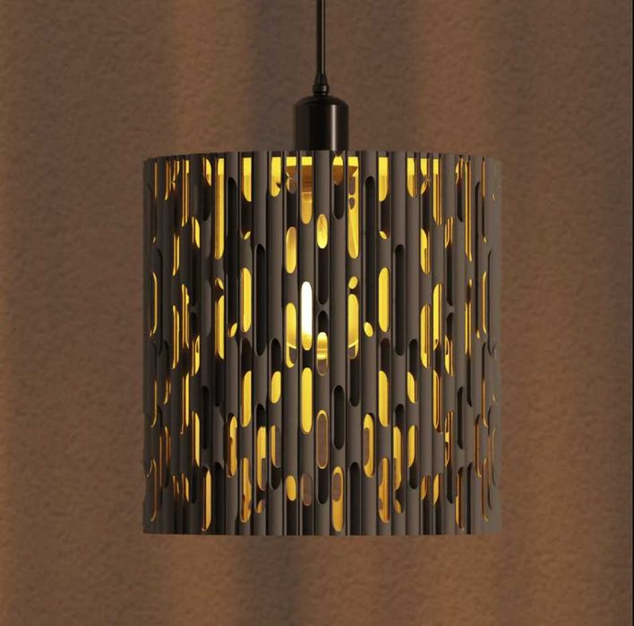 Abajur Modern pentru Pendul E27 – Design Geometric, Printare 3D