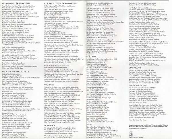 CD Manowar - Louder Than Hell 1996