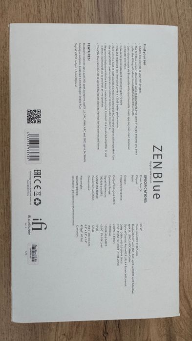 iFi Audio ZEN Blue V2 е аудиофилски Hi-Res Bluetooth приемник и DAC