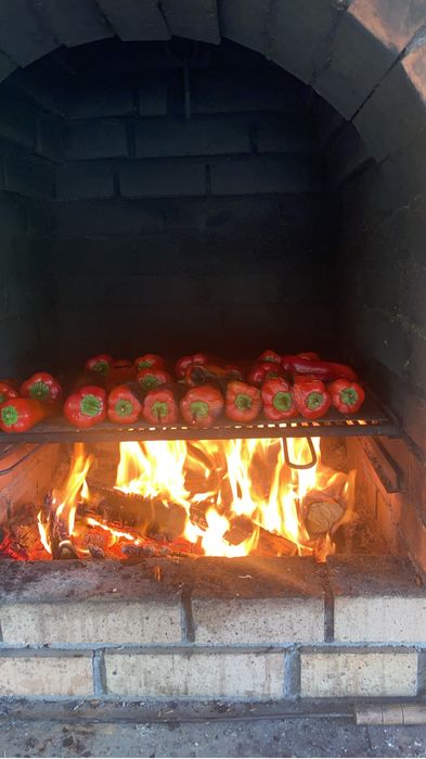 Vinete si ardei coapte pe gratar