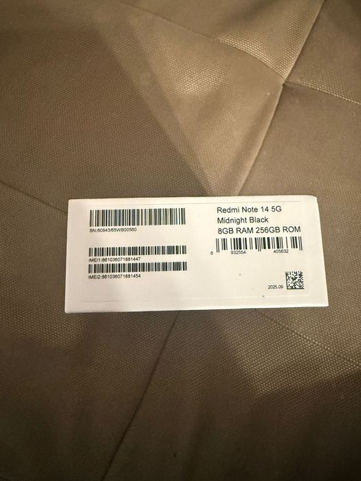 Redmi Note 14 5G Black 8/256 GB Sigilat