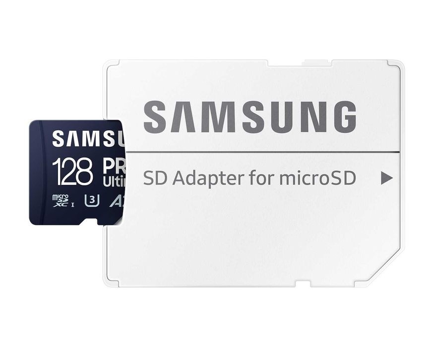Бърза карта памет Samsung PRO Ultimate 128GB MicroSD с адаптер