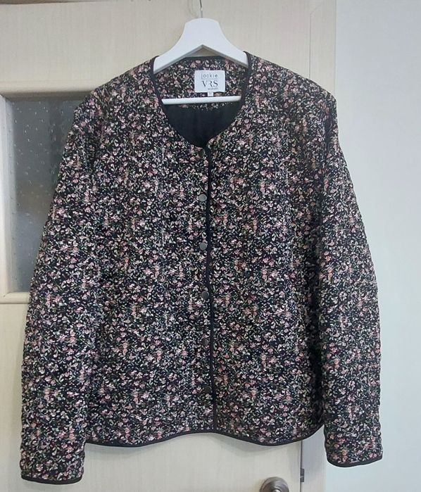 Дамска блуза на цветя XXL, елегантно сако L,черна жилетка XL