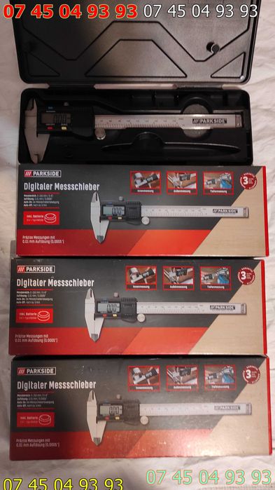 rigla subler digital metalic PARKSIDE sigilate baterie inclusa