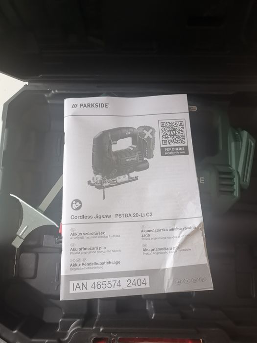 Ferăstrău pendular Parkside pe acumulator 20v nou