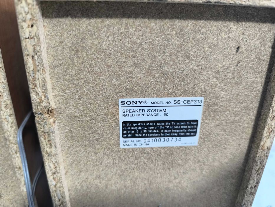 Pereche boxe Sony SS-CEP313 lemn, 6 Ohm