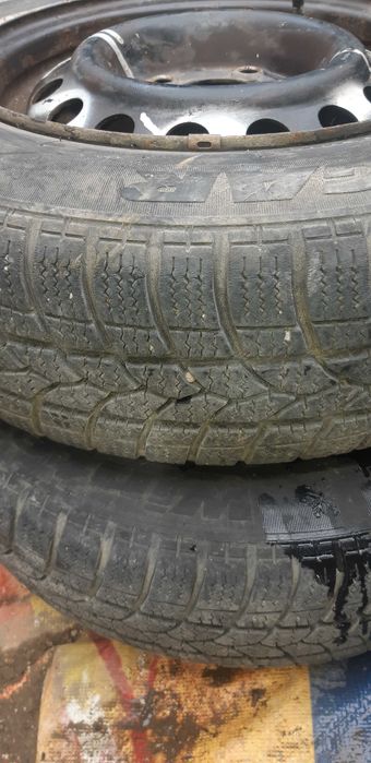 Зимни гуми и железни джанти+алуминиеви