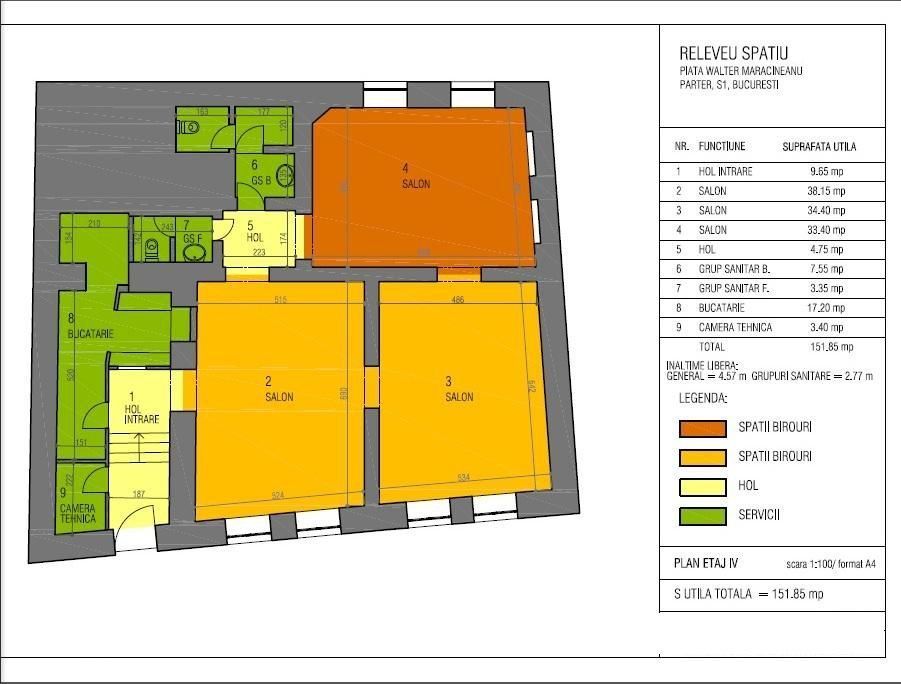 Inchiriere spatiu comercial Cismigiu -  Piata Walter Maracineanu
