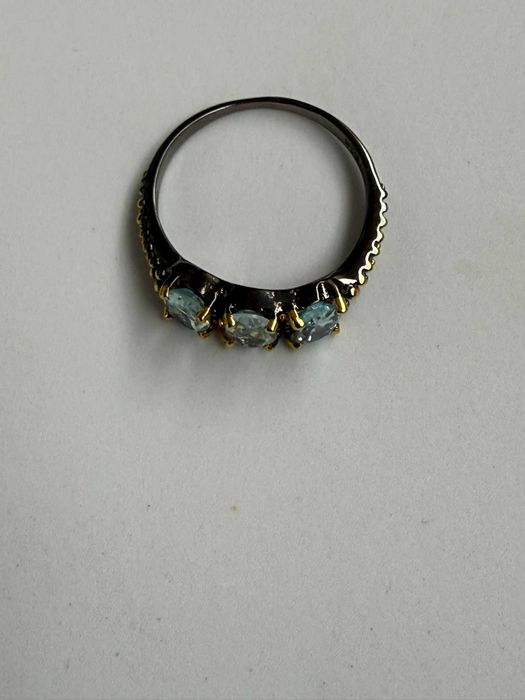 Inel argint 925 Triple Sparkle cu 3 Topazuri