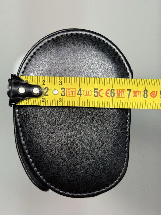 Cutie/toc de călătorie din piele neagră pentru trei ceasuri