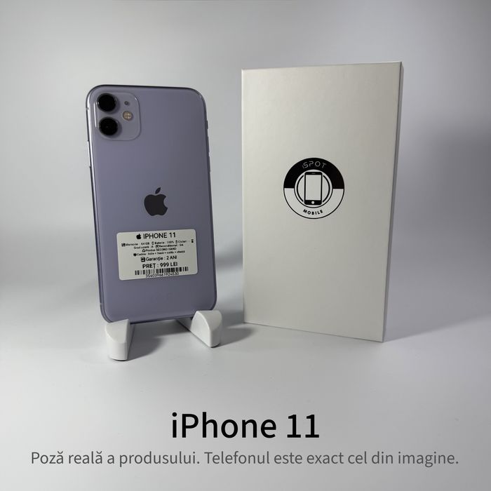  iPhone 11 • 64 si 128 gb , 100% ! Garantie 2 ani + cadou