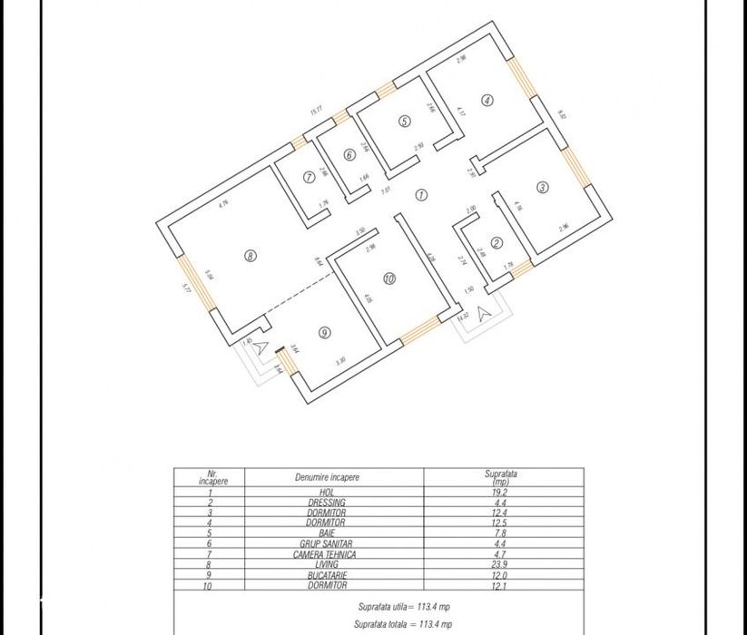 Casa noua cu 4 camere, teren 491 mp – La Alb - Cumpana - cartier nou