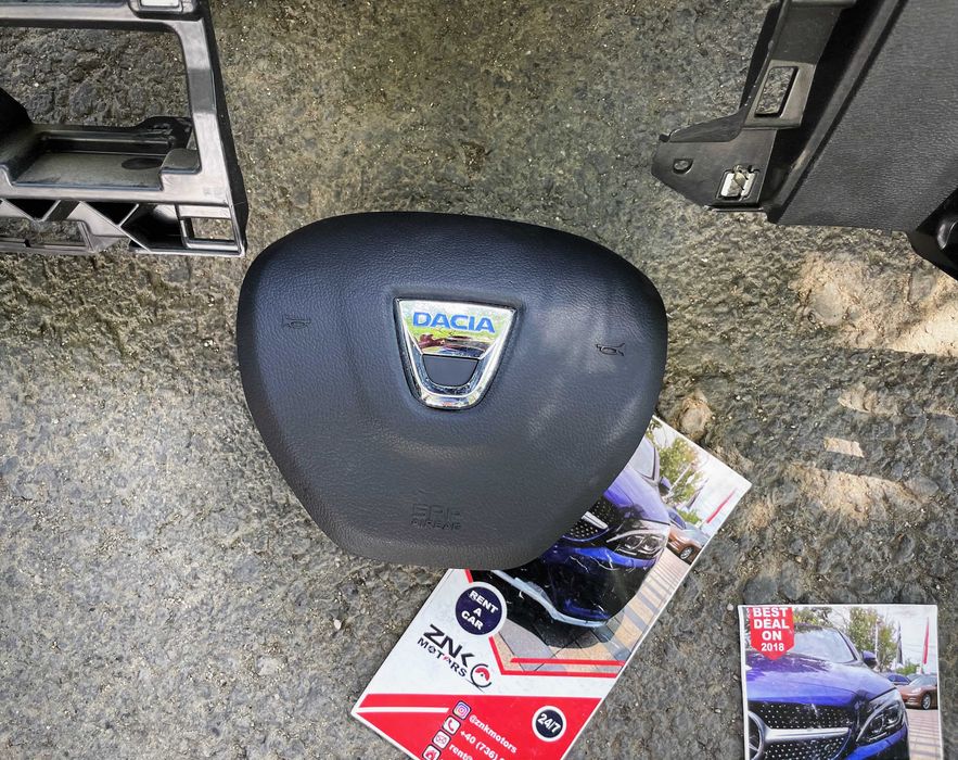 Dacia Logan 2021 kit airbag volan pasager plansa bord - set centuri