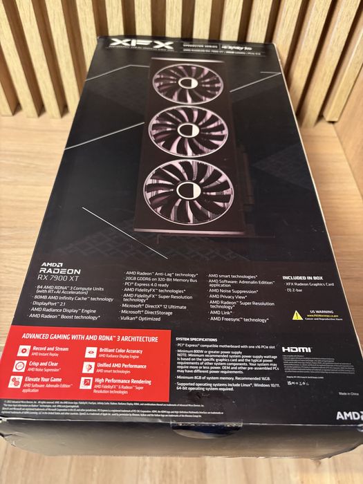 Placa Video XFX AMD Radeon™ GPU RX 7900 XT 20GB
