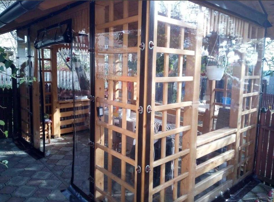 Kit Închidere Foișor cu Folie Transparentă PVC Oradea