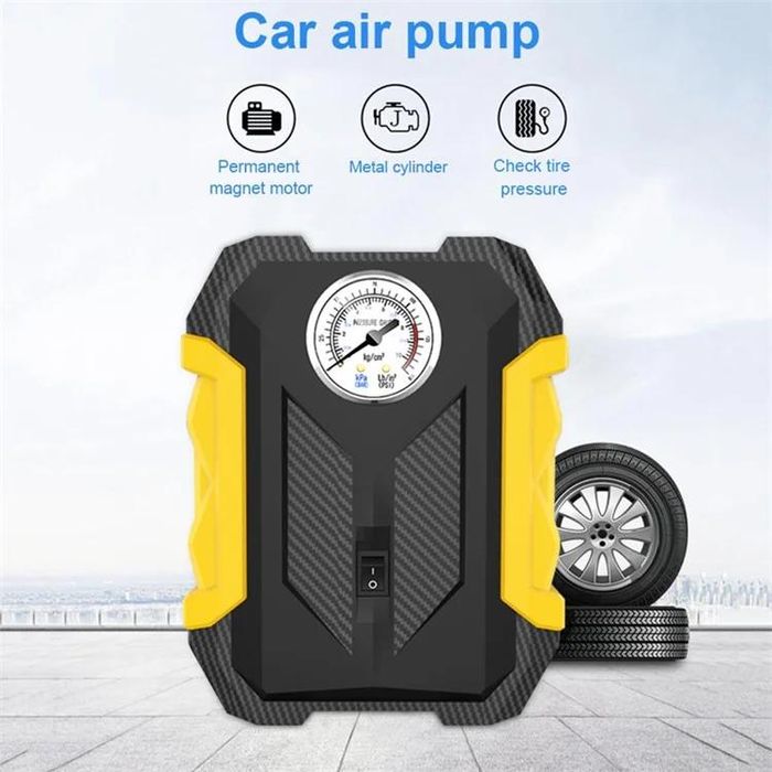 Компресор за гуми №3740-2 Мини компресор 120W цифров/показател 22 цили