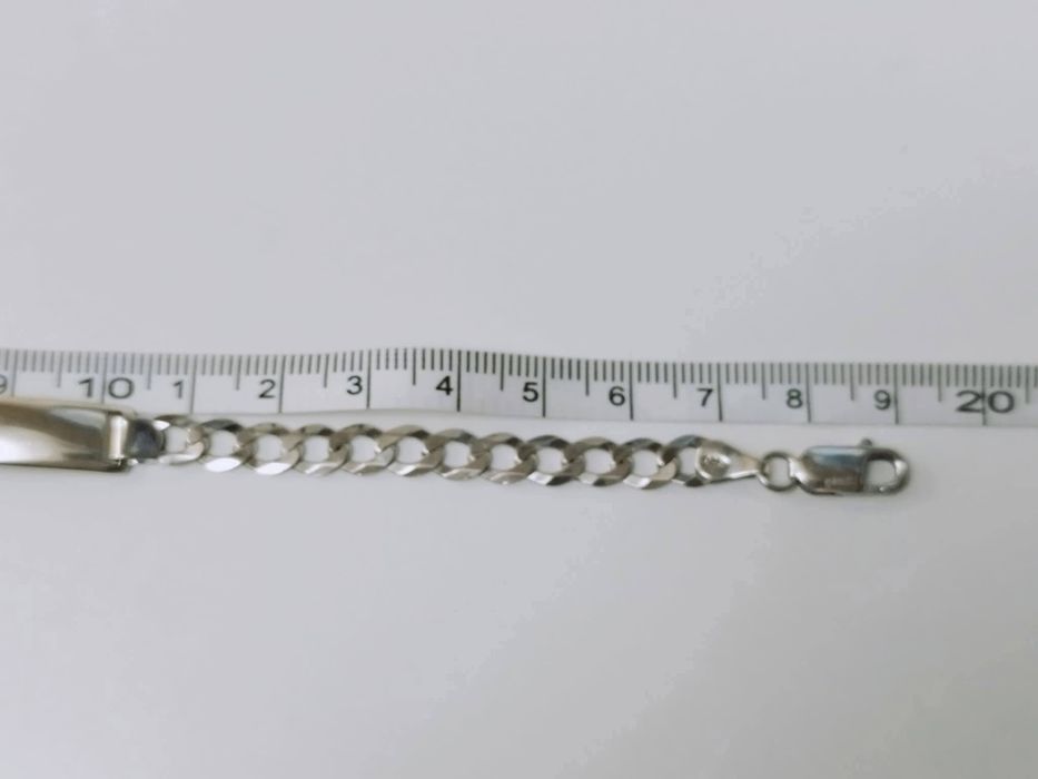 Veche bratara  masiva din argint de 925, FBM