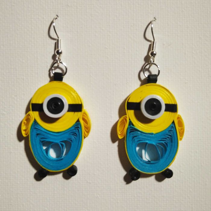 Обици - квилинг техника