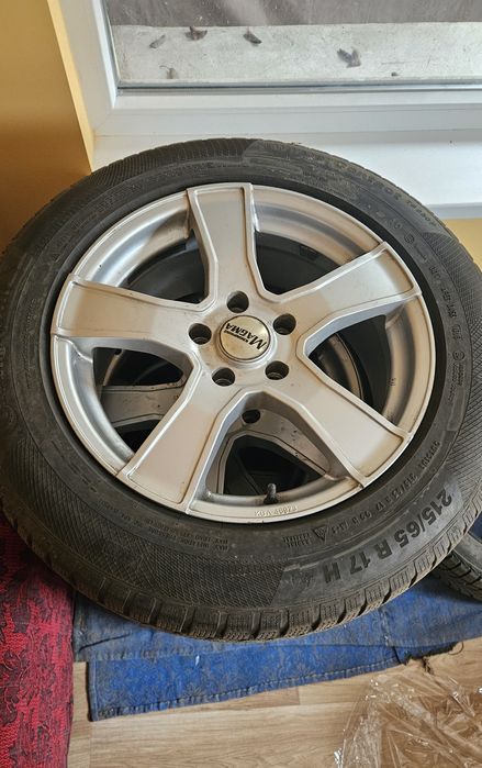 4 броя 215 65 17 зимни гуми Continental WinterContact и Vredestein Win