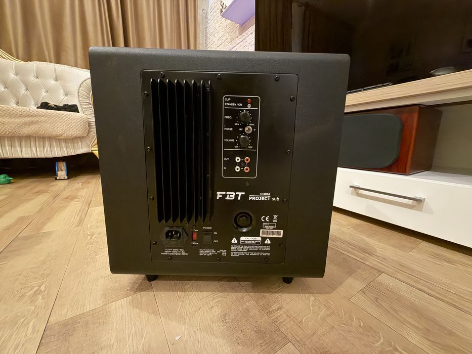Vând Schimb  FBT Project Sub 1180A – Subwoofer activ HIGH-END | 112 dB SPL | 180 W RMS