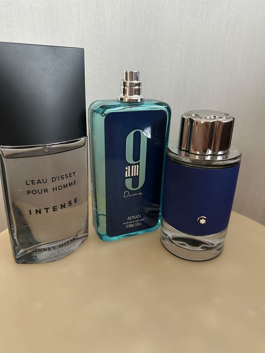 Парфюм Montblanc Explorer Ultra Blue/ Afnan 9AM Dive 100ml/ Issey Miyake Intense 75ml