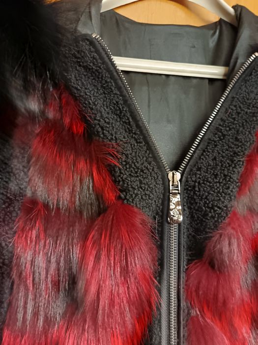 Палто от лисица естествен косъм