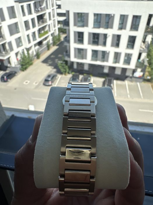 Ceas Kapten & Son Rise Small Light Gold Cream Steel Sapphire Crystal