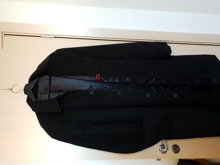 Мъжко палто, номер 58 (ХХL), 100% вълна, дълго