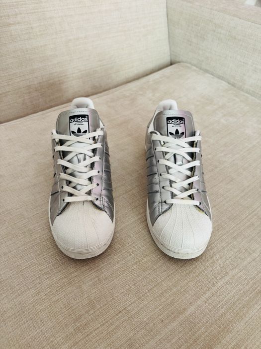 Дамски маратонки Adidas Superstar Silver Metallic/ Ftw White