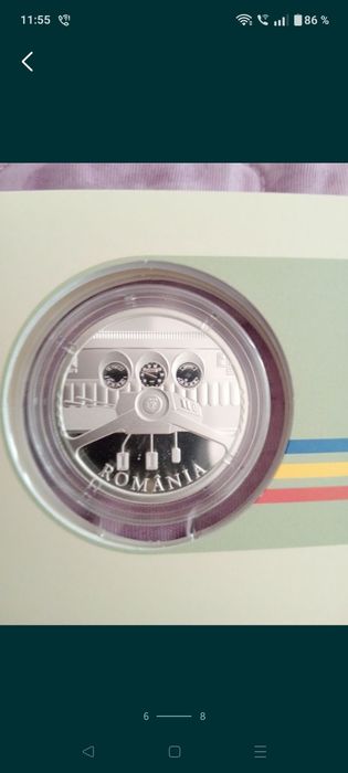 Moneda argint auto Dacia