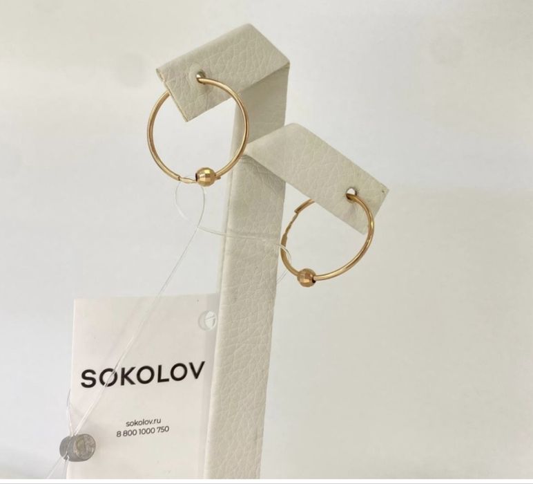Продам серьги новые sokolov