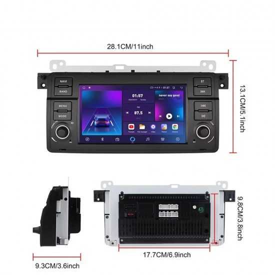 7-инчова мултимедия за BMW 3 Series E46 (1998–2005) – Android Carplay