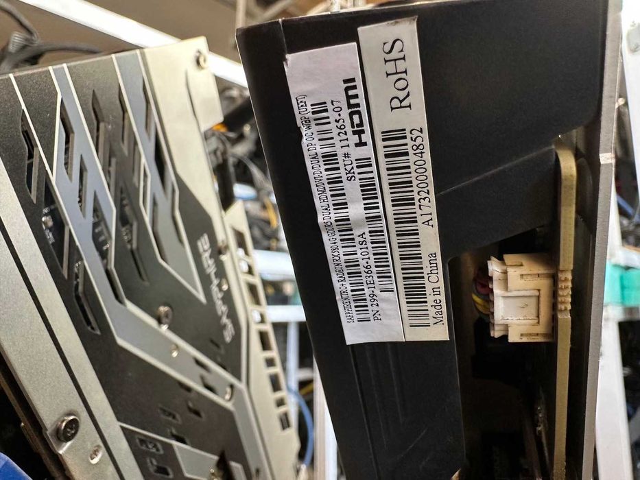 Mining RIG с 8 Карти GPU Sapphire RX570/580 4GB/8GB Карти