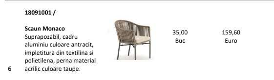 Mobilier terasa Super premium