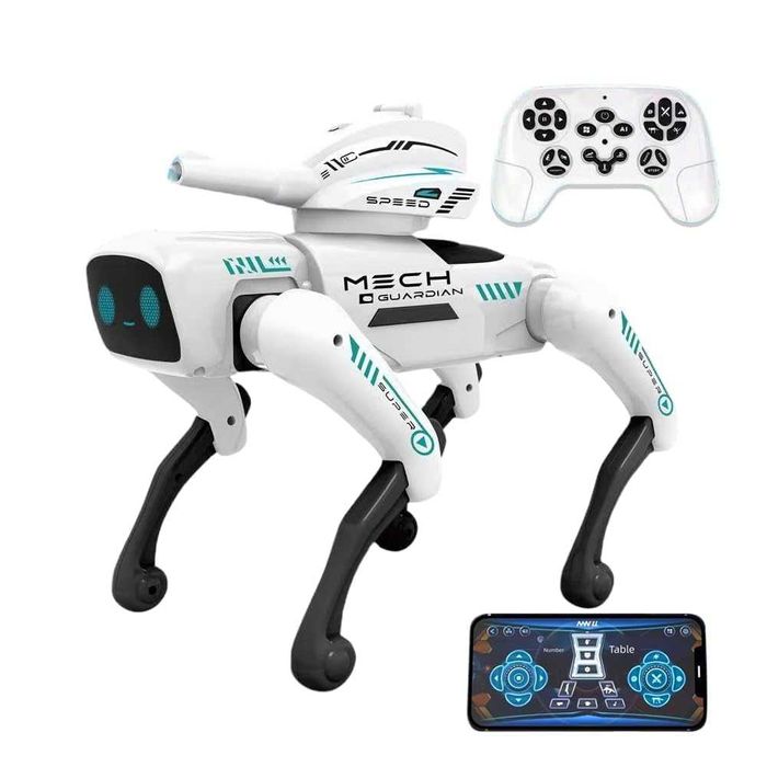 AI Интерактивно робот куче с дистанционно, гласов контрол и Bluetooth