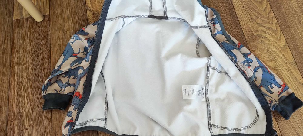 Софтшел водоустойчиво яке с динозаври размер 86/92 см