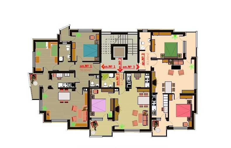 Продава се Двустаен апартамент в Благоевград, Широк център - 66 кв.м за 1290 €/кв.м - Снимка #2