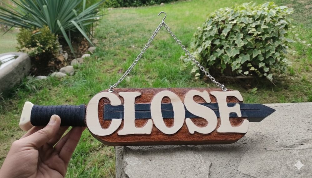 Табели "OPEN/CLOSE" – Ръчна Изработка