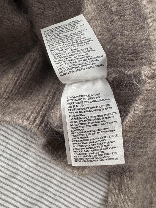 Pulover gri H&M mărimea S blend lână și mohair