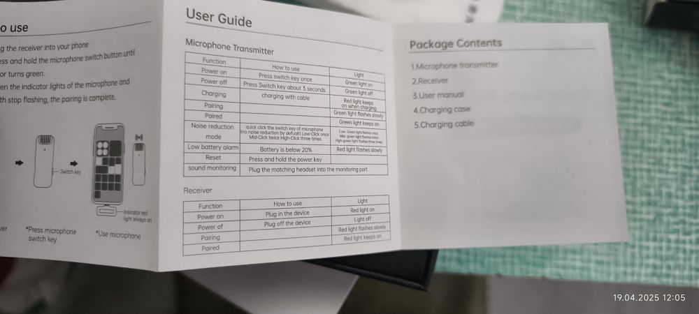 Vând microfon wireless, lavaliera