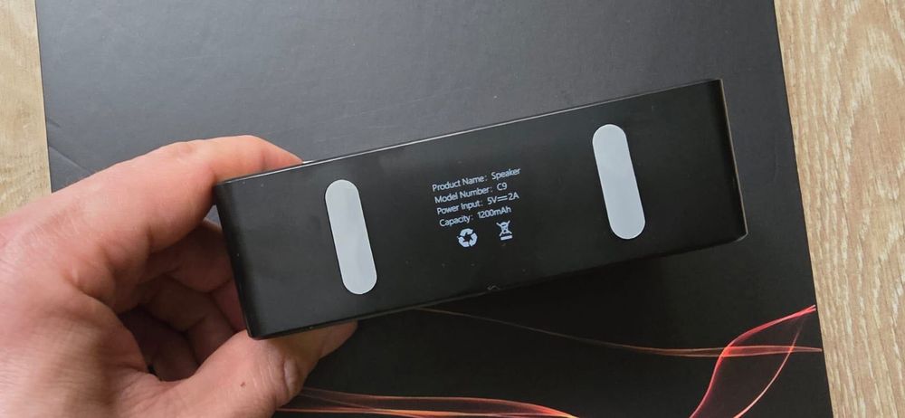 Bluetooth колонка С9 с MP3, радио, часами, будильником, температ.