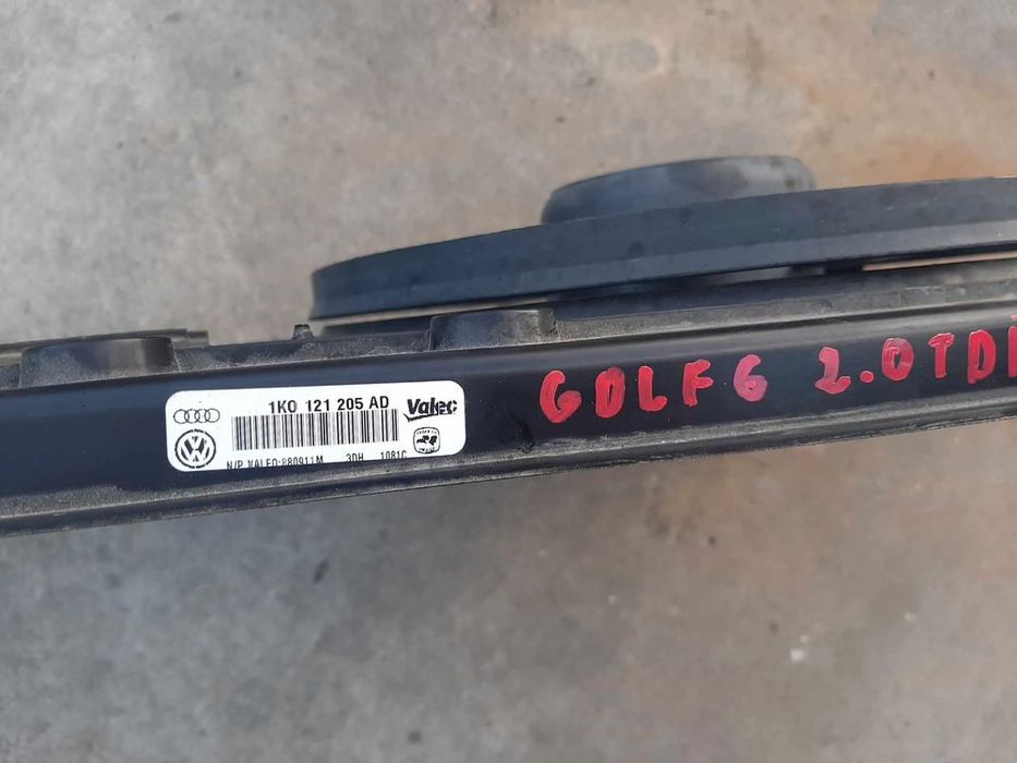 electroventilator  vw golf 6 jetta skoda superb 2.0 tdi cfh 1k0121205ad